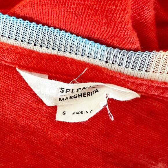 Splendid x MARGHERITA Ciao Bella Tank 100% Linen Red Size Small - Picture 10 of 11